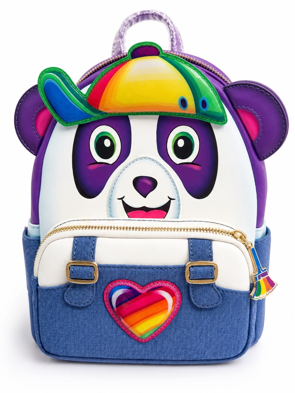 Lisa Frank Rainbow Striped Purple Mini Backpack